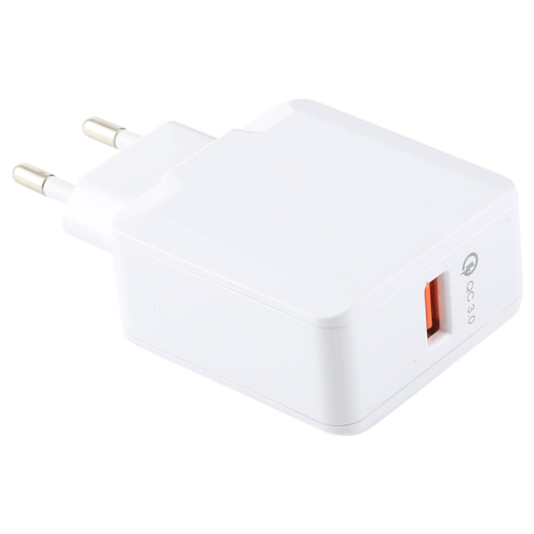 LZ-041 Portable Smart Quick Charger 3.0, EU Plug(White) - USB Charger by buy2fix | Online Shopping UK | buy2fix