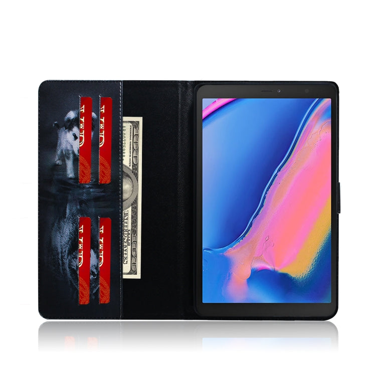 Wolf and Dog Pattern Horizontal Flip Leather Case for Galaxy Tab A 8 (2019) / P200 / P205, with Holder & Card Slot & Wallet by buy2fix