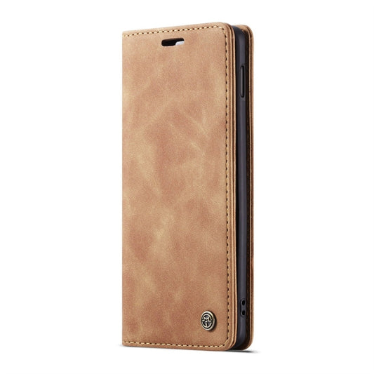 CaseMe-013 Multifunctional Retro Frosted Horizontal Flip Leather Case for Galaxy S10 E, with Card Slot & Holder & Wallet (Brown) by CaseMe