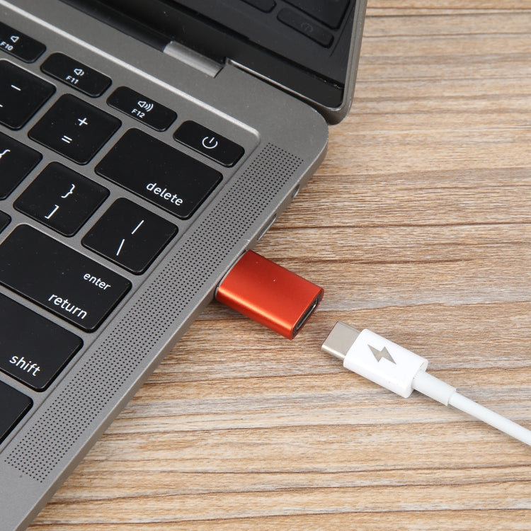 3 PCS USB-C / Type-C Female to USB 3.0 Male Aluminum Alloy Adapter, Support Charging & Transmission Data(Red) - Type-C Adapter by buy2fix | Online Shopping UK | buy2fix
