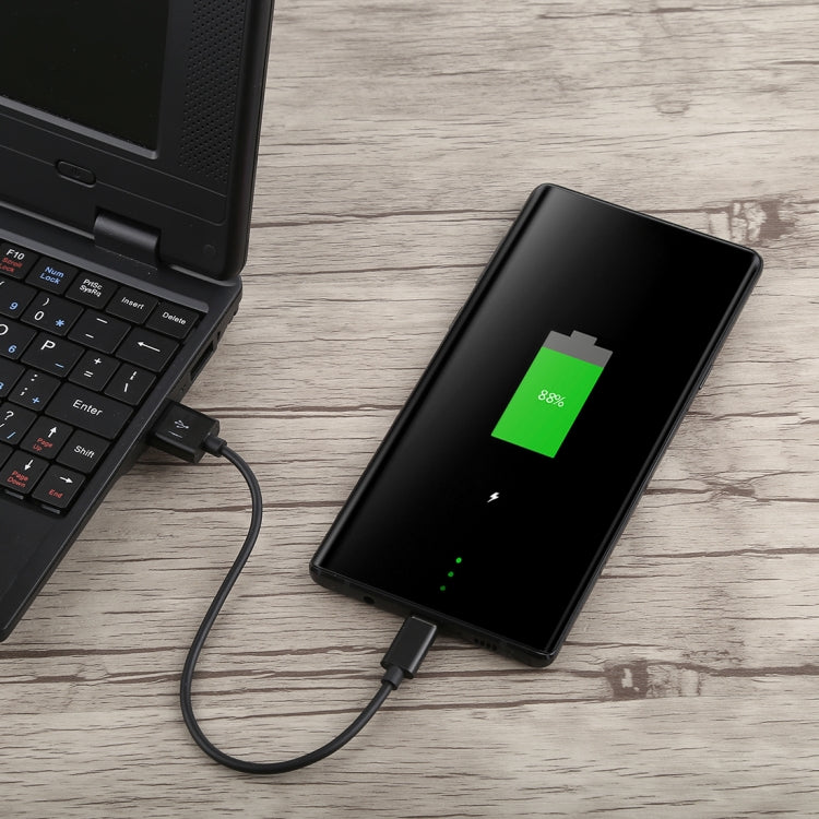 USB to USB-C / Type-C Charging & Sync Data Cable, Cable Length: 22cm(Black) by buy2fix