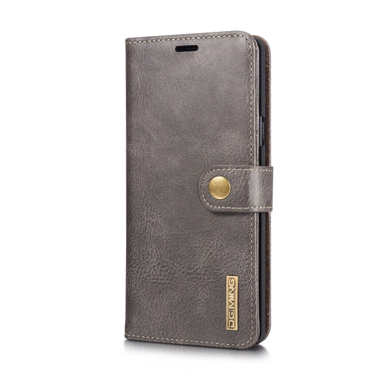 DG.MING Crazy Horse Texture Flip Detachable Magnetic Leather Case for Galaxy Note 9, with Holder & Card Slots & Wallet(Grey) - Galaxy Phone Cases by DG.MING | Online Shopping UK | buy2fix