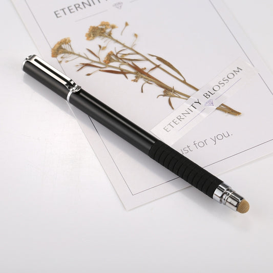 Universal 2 in 1 Multifunction Round Thin Tip Capacitive Touch Screen Stylus Pen, For iPhone, iPad, Samsung, and Other Capacitive Touch Screen Smartphones or Tablet PC(Black) by buy2fix