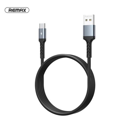 REMAX RC-161a Kayla Series 2.1A USB to USB-C / Type-C Data Cable, Cable Length: 1m (Black) by REMAX
