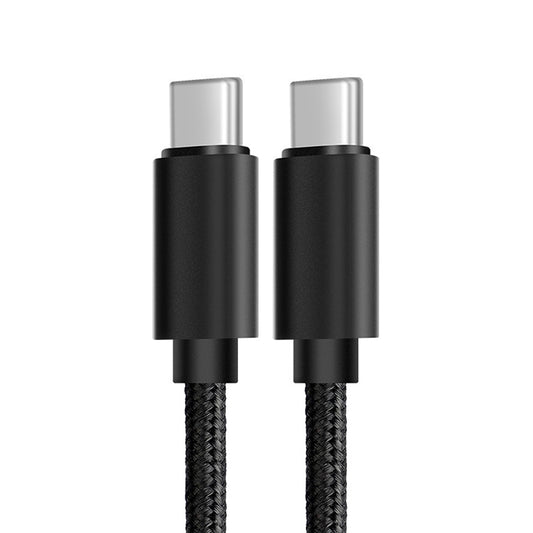 60W PD USB-C / Type-C Male to USB-C / Type-C Male Braided Data Cable, Cable Length: 1m by buy2fix