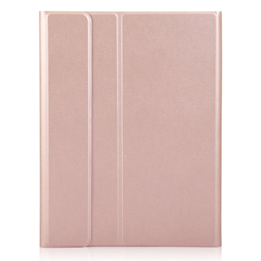 For iPad 11 2025 / 10th Gen 10.9 2022 A10B-A Lambskin Texture Bluetooth Touch Keyboard Leather Tablet Case with Pen Slot(Rose Gold) by buy2fix