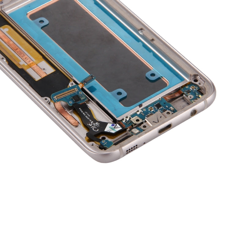 Original LCD Screen and Digitizer Full Assembly with Frame & Charging Port Board & Volume Button & Power Button For Galaxy S7 Edge / G935F(Gold) - LCD Screen by buy2fix | Online Shopping UK | buy2fix