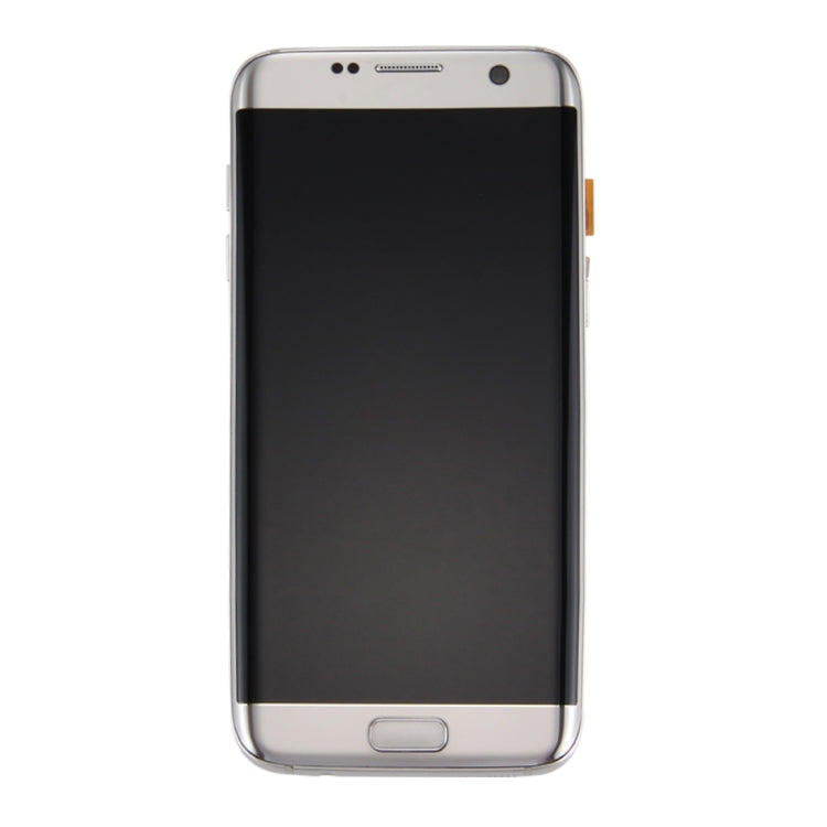 Original LCD Screen and Digitizer Full Assembly with Frame & Charging Port Board & Volume Button & Power Button For Galaxy S7 Edge / G935F(Silver) - LCD Screen by buy2fix | Online Shopping UK | buy2fix