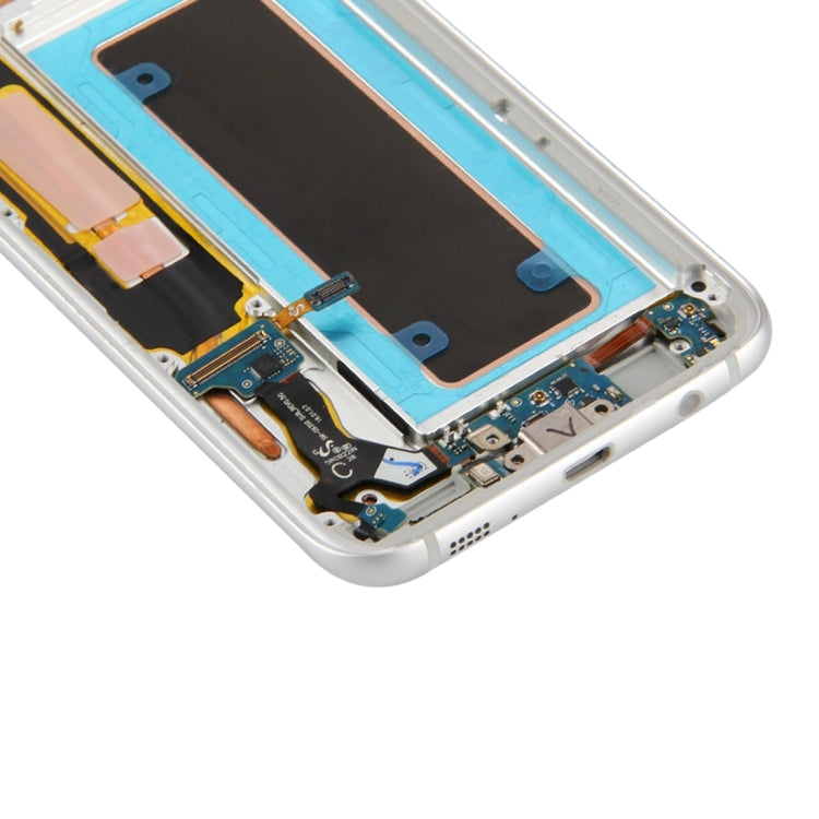 Original LCD Screen and Digitizer Full Assembly with Frame & Charging Port Board & Volume Button & Power Button For Galaxy S7 Edge / G935F(Silver) - LCD Screen by buy2fix | Online Shopping UK | buy2fix