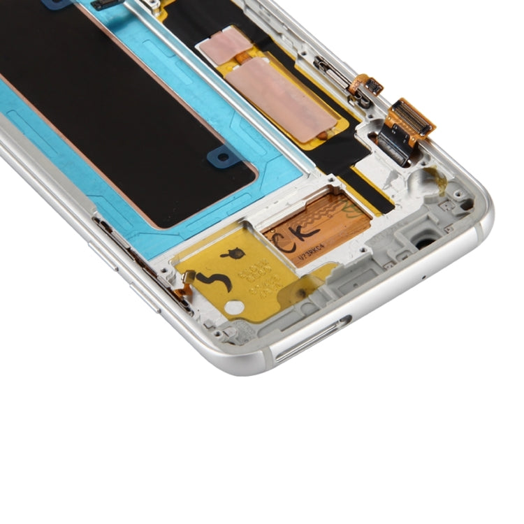 Original LCD Screen and Digitizer Full Assembly with Frame & Charging Port Board & Volume Button & Power Button For Galaxy S7 Edge / G935F(Silver) - LCD Screen by buy2fix | Online Shopping UK | buy2fix