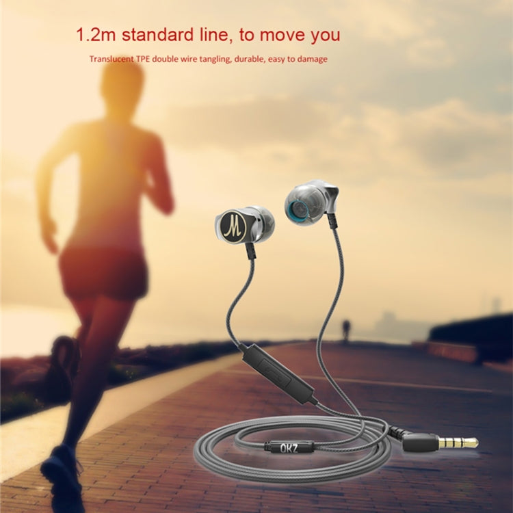 QKZ DM7 High-quality In-ear All-metal Sports Music Headphones, Basic Version by QKZ