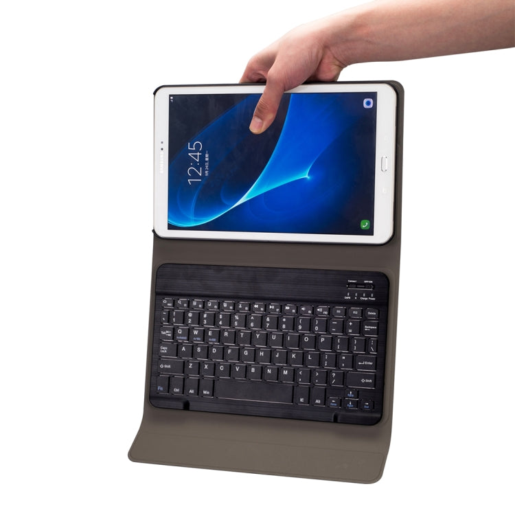 DY580 For Galaxy Tab A 10.1 T580 / T585 Detachable Plastic Bluetooth Keyboard Leather Tablet Case with Holder (Black) - For Samsung by buy2fix | Online Shopping UK | buy2fix
