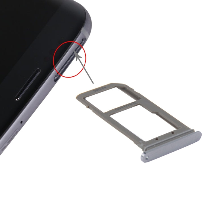 For Galaxy S7 Edge / G935 SIM Card Tray and Micro SD Card Tray (Blue) - Card Tray by buy2fix | Online Shopping UK | buy2fix