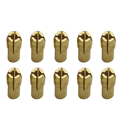 10 PCS Three-claw Copper Clamp Nut for Electric Mill Fittings,Bore diameter: 1.8mm by buy2fix