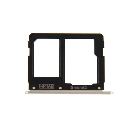 For Galaxy A9(2016) / A9000 SIM Card Tray and Micro SD Card Tray (Gold) - Card Tray by buy2fix | Online Shopping UK | buy2fix