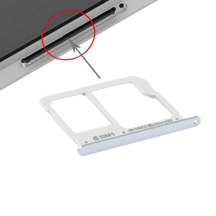 For Galaxy A3(2016) / A3100 & A5(2016) / A5100 & A7(2016) / A7100 SIM Card Tray and Micro SD Card Tray (Grey) - Card Tray by buy2fix | Online Shopping UK | buy2fix