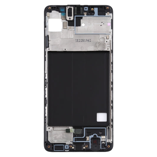 For Samsung Galaxy A51 Front Housing LCD Frame Bezel Plate (Black) - Frame Bezel Plate by buy2fix | Online Shopping UK | buy2fix