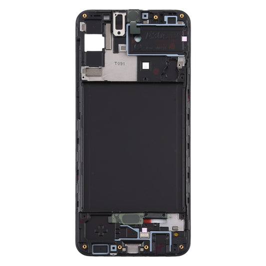 For Samsung Galaxy A30s Front Housing LCD Frame Bezel Plate (Black) - Frame Bezel Plate by buy2fix | Online Shopping UK | buy2fix