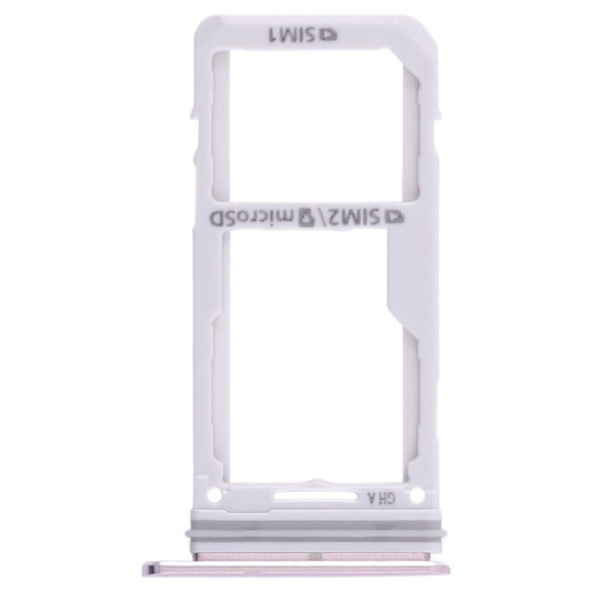 For Galaxy S8 / S8+ 2 SIM Card Tray / Micro SD Card Tray (Pink) - Card Tray by buy2fix | Online Shopping UK | buy2fix