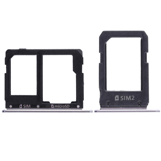 For Galaxy A5108 / A7108 2 SIM Card Tray + Micro SD Card Tray (Grey) - Card Tray by buy2fix | Online Shopping UK | buy2fix