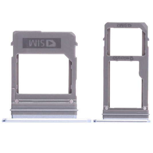 For Galaxy A520 / A720 2 SIM Card Tray + Micro SD Card Tray (Blue) - Card Tray by buy2fix | Online Shopping UK | buy2fix