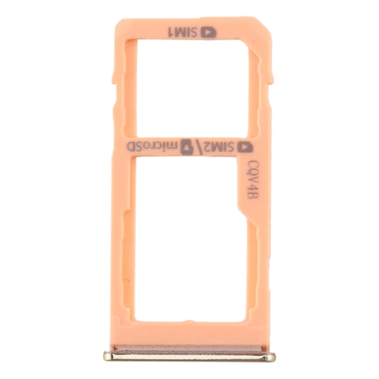 For Samsung Galaxy A60 SIM Card Tray + SIM Card Tray / Micro SD Card Tray (Gold) - Card Tray by buy2fix | Online Shopping UK | buy2fix