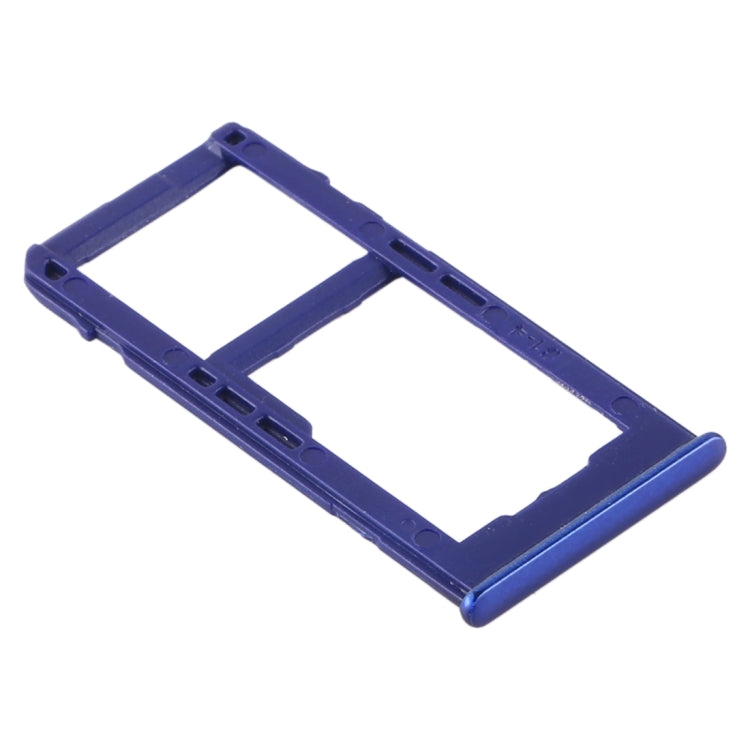 For Samsung Galaxy A60 SIM Card Tray + SIM Card Tray / Micro SD Card Tray (Blue) - Card Tray by buy2fix | Online Shopping UK | buy2fix