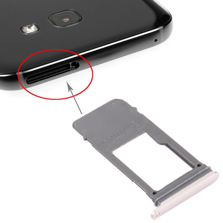 For Galaxy A5 (2017) / A520 & A7 (2017) / A720 SIM Card Tray + Micro SD Card Tray, Single Card (Gold) - Card Tray by buy2fix | Online Shopping UK | buy2fix