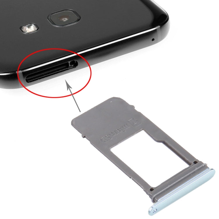 For Galaxy A5 (2017) / A520 & A7 (2017) / A720 SIM Card Tray + Micro SD Card Tray, Single Card (Blue) - Card Tray by buy2fix | Online Shopping UK | buy2fix