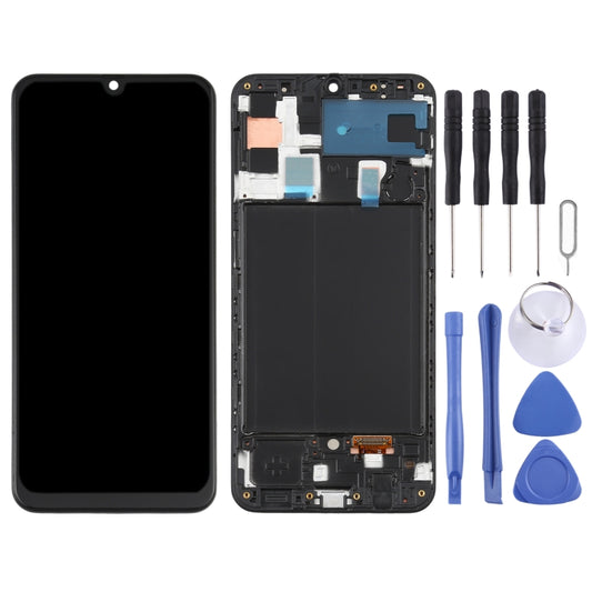 Original Super AMOLED LCD Screen for Galaxy A50 Digitizer Full Assembly with Frame(Black) - LCD Screen by buy2fix | Online Shopping UK | buy2fix