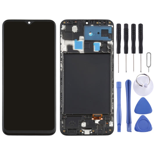 Original Super AMOLED LCD Screen for Galaxy A20 Digitizer Full Assembly with Frame - LCD Screen by buy2fix | Online Shopping UK | buy2fix