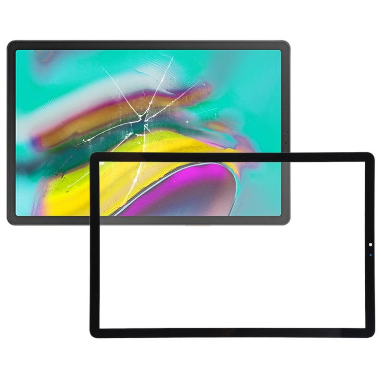For Galaxy Tab S5e SM-T720 / SM-T725 Front Screen Outer Glass Lens (Black) - Outer Glass Lens by buy2fix | Online Shopping UK | buy2fix