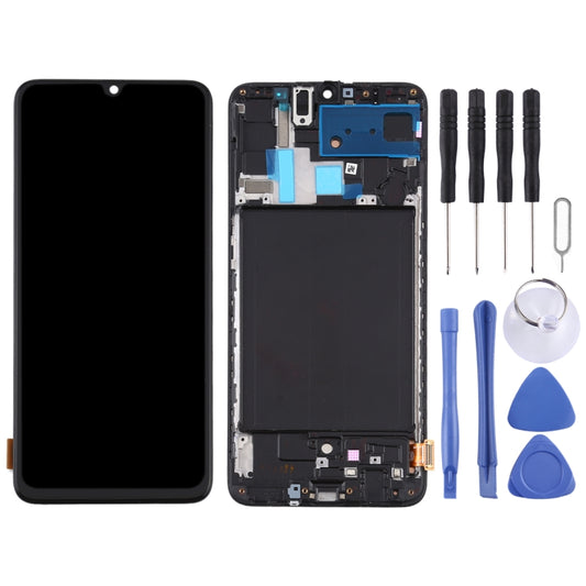 TFT LCD Screen for Samsung Galaxy A70 Digitizer Full Assembly with Frame, Not Supporting Fingerprint Identification (Black) - LCD Screen by buy2fix | Online Shopping UK | buy2fix