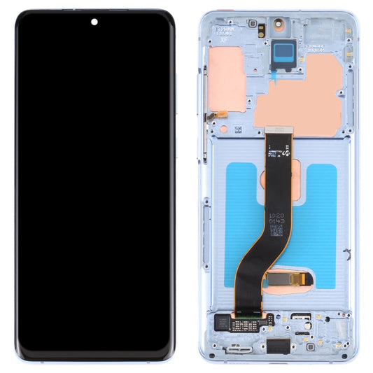 Original Super AMOLED LCD Screen for Samsung Galaxy S20+ 5G SM-G986B/G985 Digitizer Full Assembly with Frame (Blue) - LCD Screen by buy2fix | Online Shopping UK | buy2fix