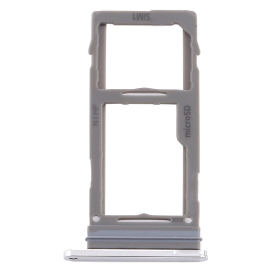 For Samsung Galaxy Note20 Ultra SIM Card Tray + Micro SD Card Tray (Silver) - Card Tray by buy2fix | Online Shopping UK | buy2fix