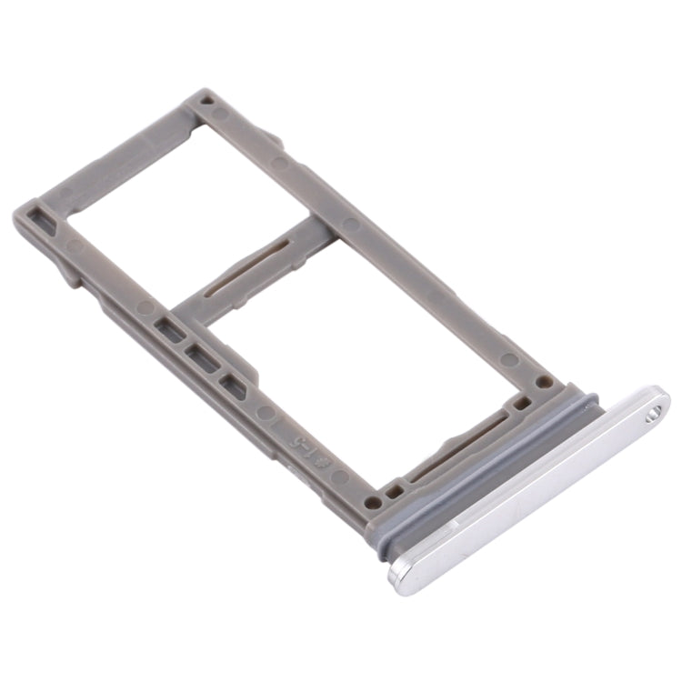 For Samsung Galaxy Note20 Ultra SIM Card Tray + Micro SD Card Tray (Silver) - Card Tray by buy2fix | Online Shopping UK | buy2fix