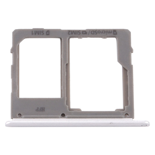 For Samsung Galaxy A8 Star / A9 Star SM-G8850 SIM Card Tray + SIM Card Tray / Micro SD Card Tray (Silver) - Card Tray by buy2fix | Online Shopping UK | buy2fix
