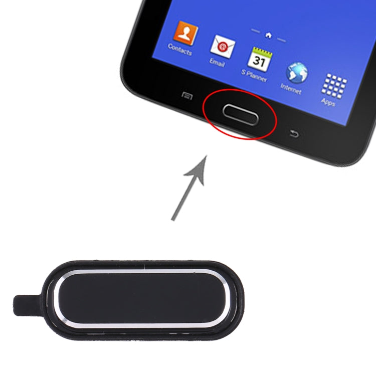 Home Key for Samsung Galaxy Tab 3 Lite 7.0 SM-T110/T111/T116(Black) - Home key & Side Key by buy2fix | Online Shopping UK | buy2fix