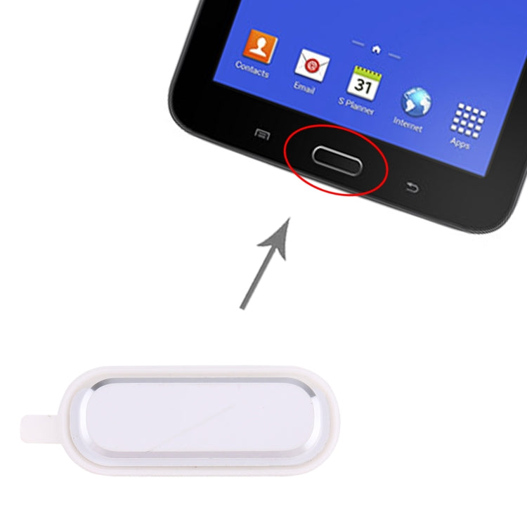 Home Key for Samsung Galaxy Tab 3 Lite 7.0 SM-T110/T111/T116(White) - Home key & Side Key by buy2fix | Online Shopping UK | buy2fix