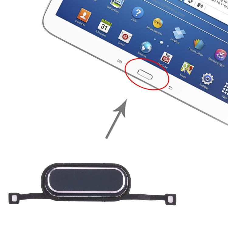 Home Key for Samsung Galaxy Tab 3 10.1 SM-P5200/P5210(Black) - Home key & Side Key by buy2fix | Online Shopping UK | buy2fix