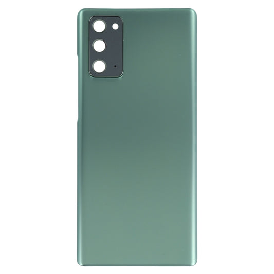 For Samsung Galaxy Note20 Battery Back Cover with Camera Lens Cover (Green) - Back Cover by buy2fix | Online Shopping UK | buy2fix