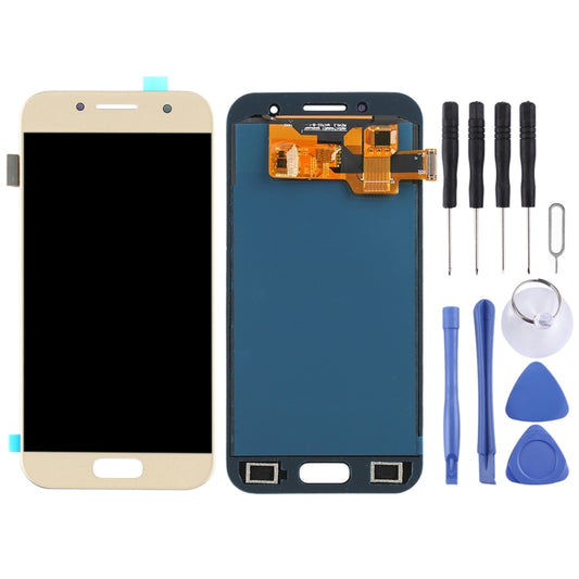 TFT LCD Screen for Galaxy A3 (2017), A320FL, A320F, A320F/DS, A320Y/DS, A320Y With Digitizer Full Assembly (Gold) - LCD Screen by buy2fix | Online Shopping UK | buy2fix