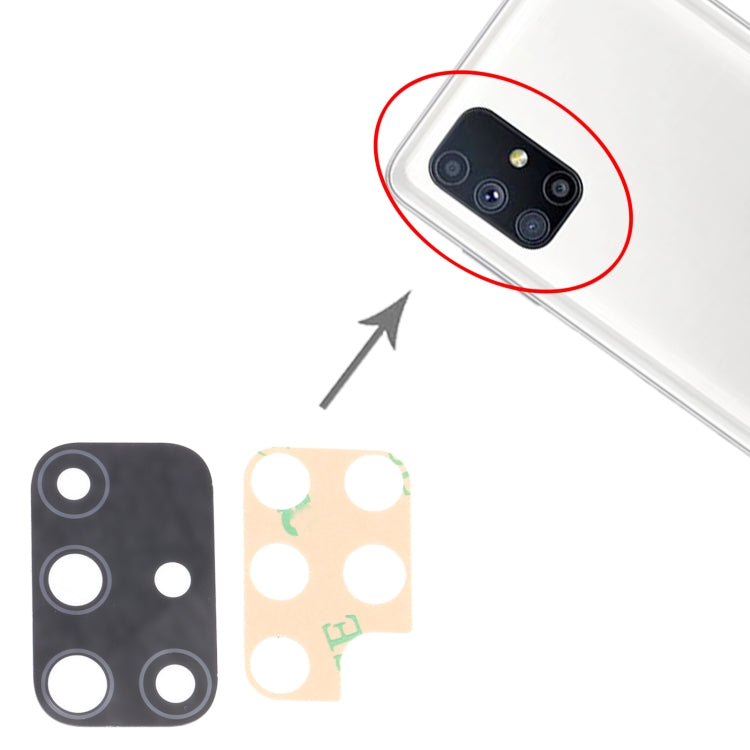For Samsung Galaxy M51 SM-M515 10pcs Back Camera Lens - Camera Series by buy2fix | Online Shopping UK | buy2fix