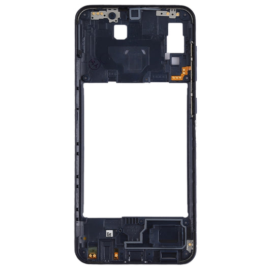 For Galaxy A20 Middle Frame Bezel Plate (Black) - Frame Bezel Plate by buy2fix | Online Shopping UK | buy2fix