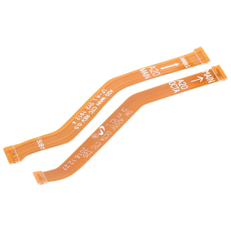 For Galaxy A20 Motherboard Flex Cable + LCD Flex Cable - Flex Cable by buy2fix | Online Shopping UK | buy2fix