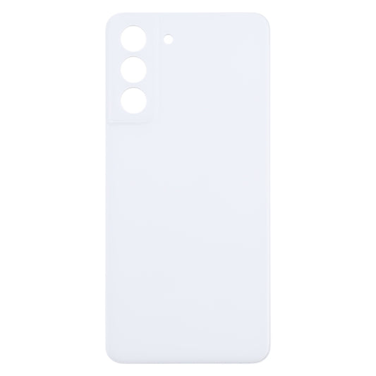 For Samsung Galaxy S21 FE 5G SM-G990B Battery Back Cover (White) - Back Cover by buy2fix | Online Shopping UK | buy2fix