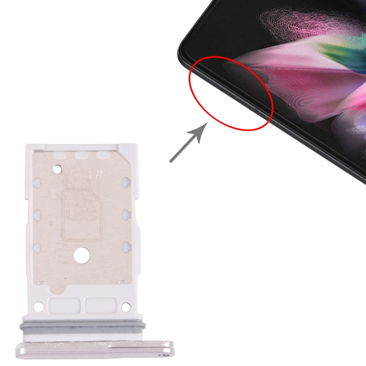 For Samsung Galaxy Z Fold3 5G SM-F926 Original SIM Card Tray + SIM Card Tray (Silver) - Card Tray by buy2fix | Online Shopping UK | buy2fix