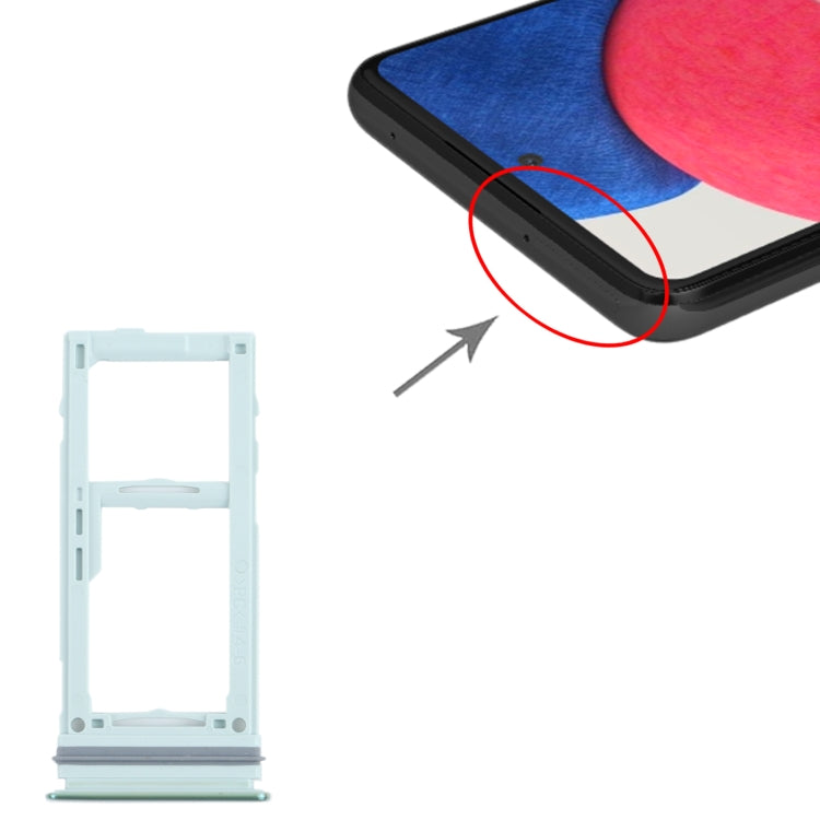For Samsung Galaxy A52S 5G SM-A528 SIM Card Tray + SIM Card Tray / Micro SD Card Tray (Green) - Card Tray by buy2fix | Online Shopping UK | buy2fix