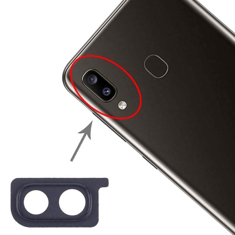 For Galaxy A20 10pcs Camera Lens Cover (Black) - Camera Series by buy2fix | Online Shopping UK | buy2fix