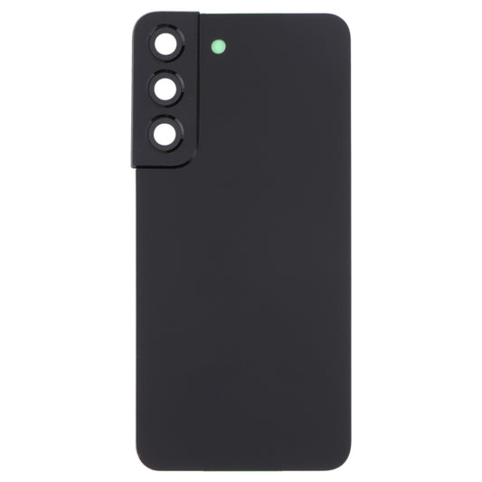 For Samsung Galaxy S22 5G SM-S901B Battery Back Cover with Camera Lens Cover (Black) - by buy2fix | Online Shopping UK | buy2fix